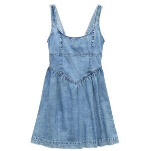 American Eagle Denim Corset Mini Dress